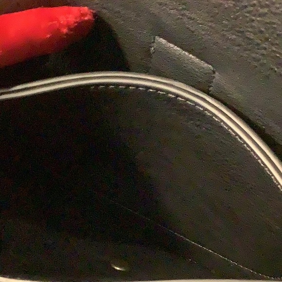 Anthropologie black vegan leather ring purse, EUC - Picture 5 of 6